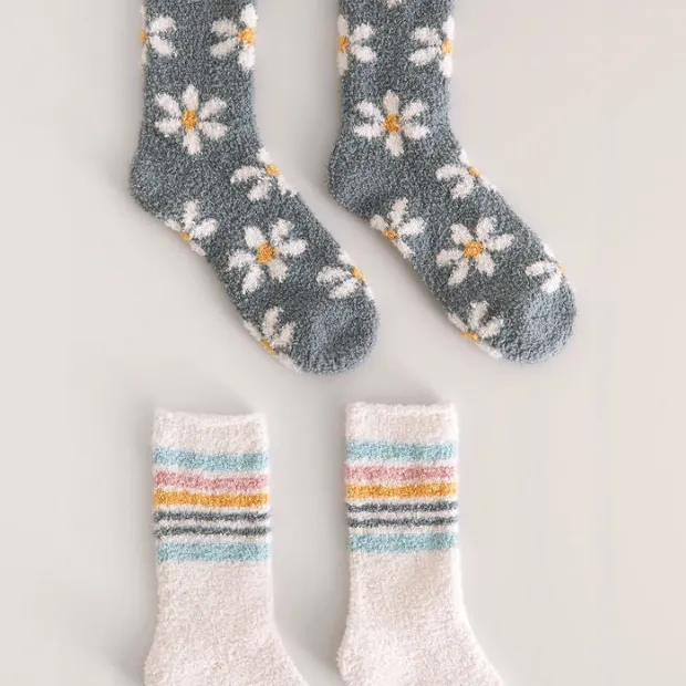 2 Pack Plush Socks