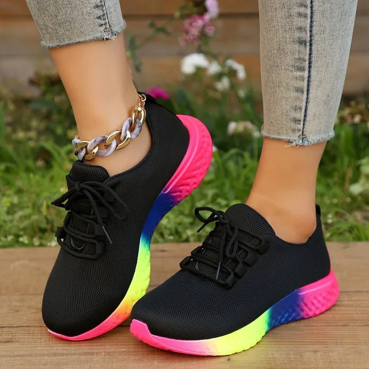Alice  Damen-Sneaker mit Regenbogensohle