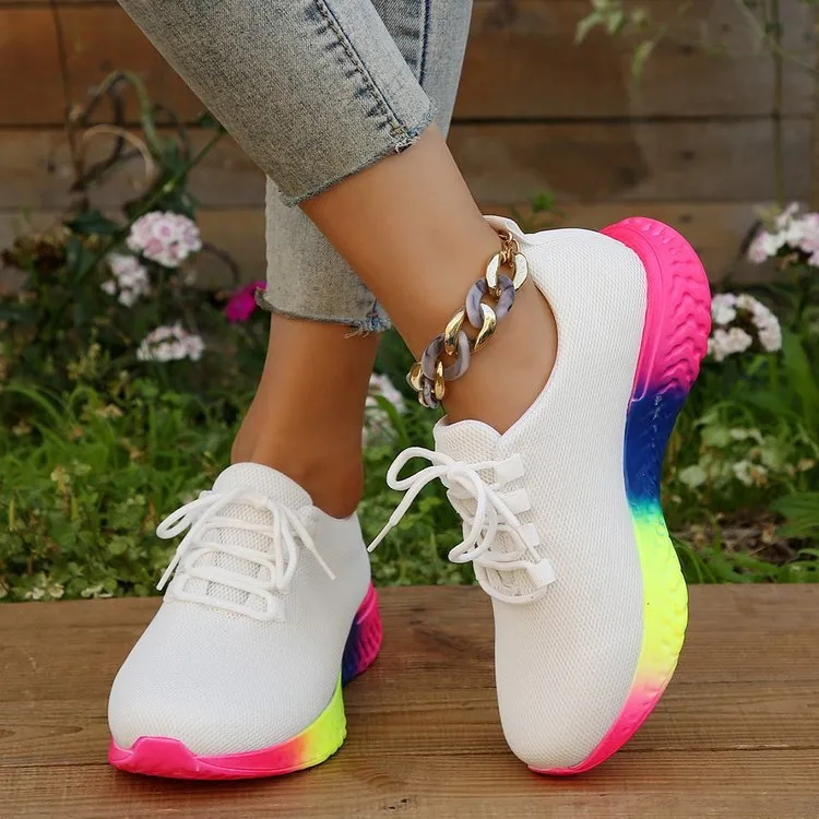 Alice  Damen-Sneaker mit Regenbogensohle