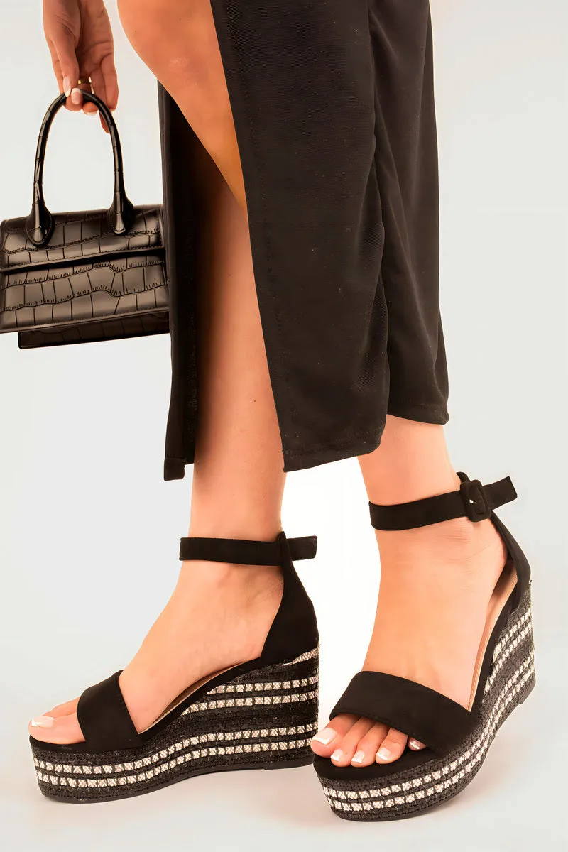 Ankle Strap Espadrille Wedge Sandals