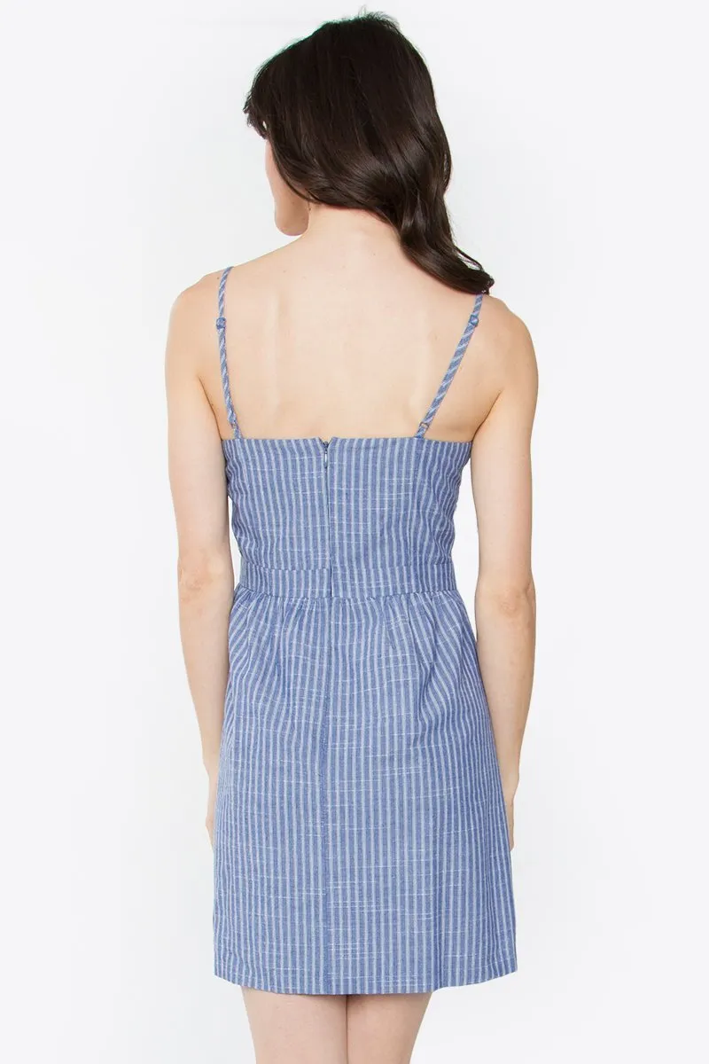 Augusta Striped Mini Dress