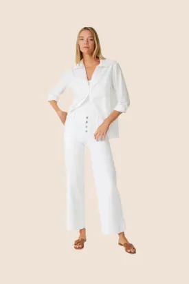 Camille Exposed Button Wide Leg