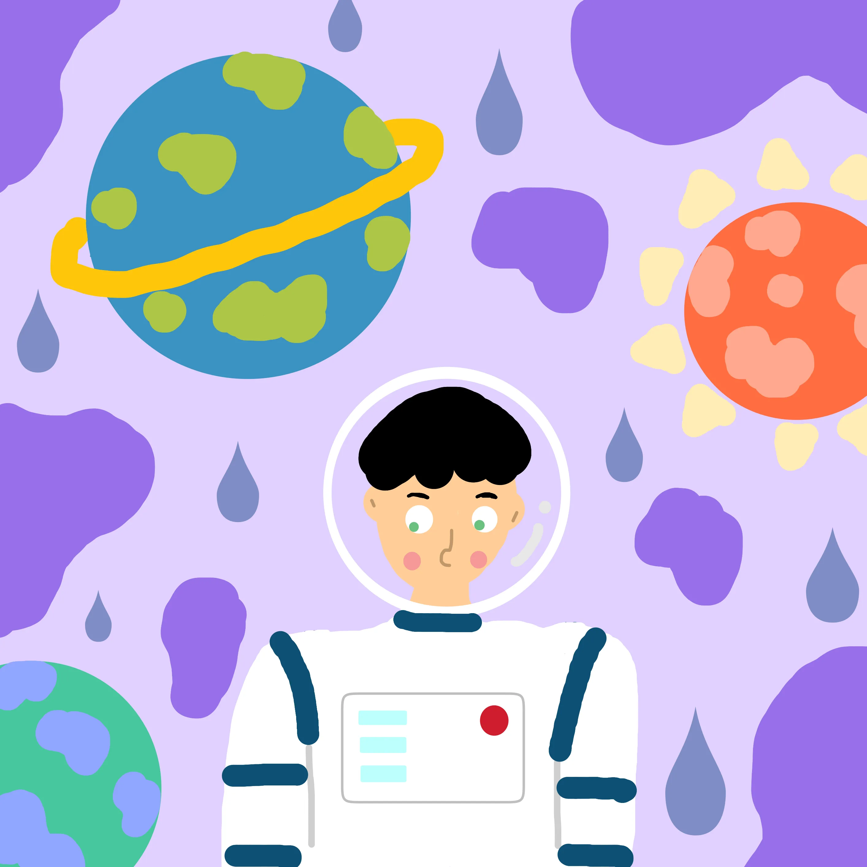 Fantasy universe by Liu Jiaquan - ALL OVER T-shirt