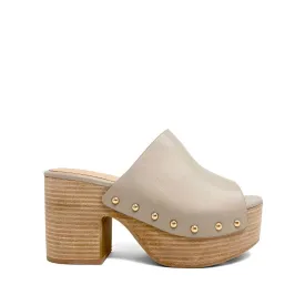 Gina Leather Wedge Heels
