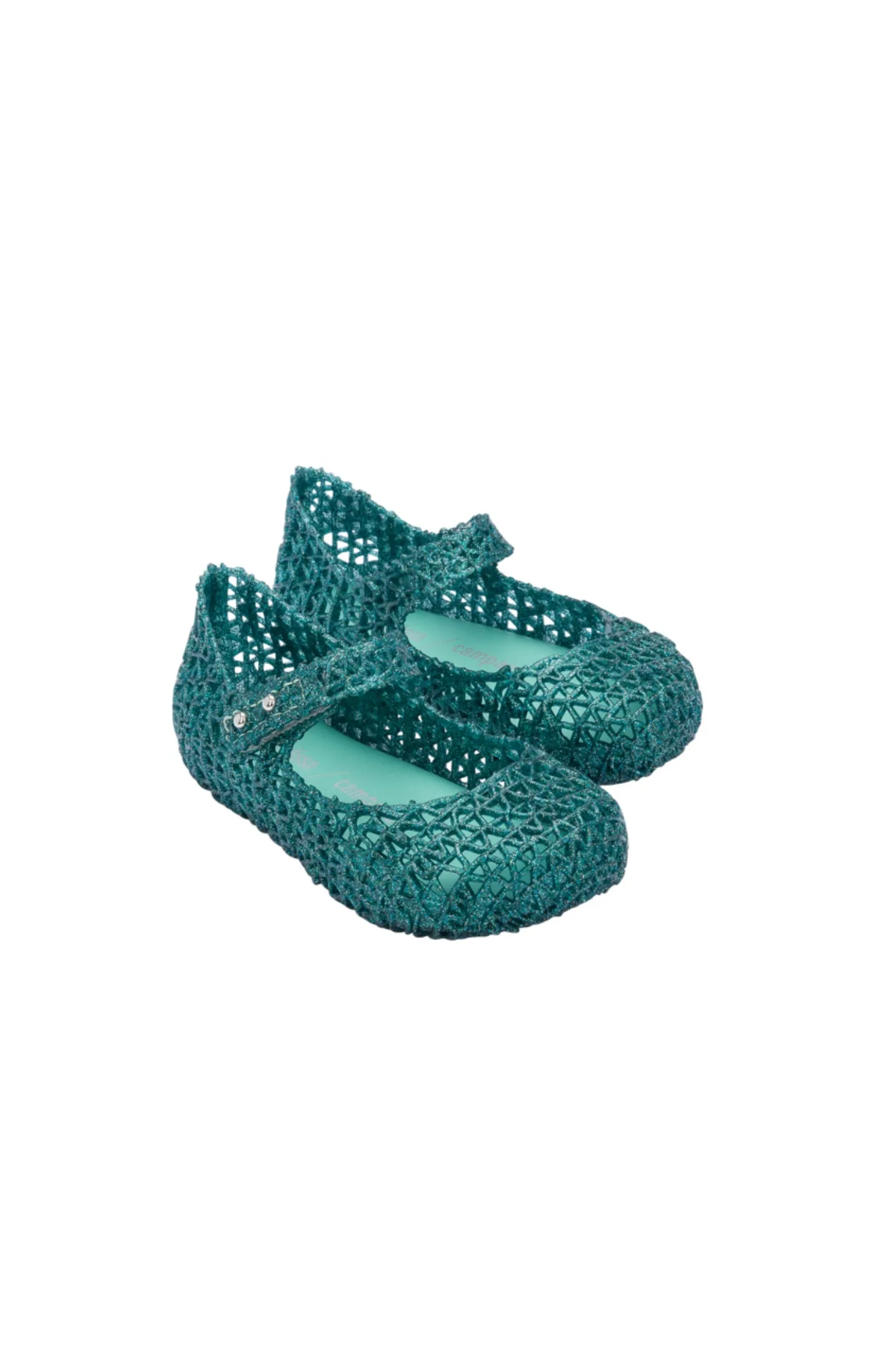 Mini Campana Papel Green Glitter