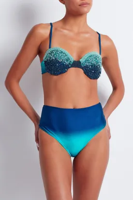 OMBRE HIGH WAIST BIKINI BOTTOM