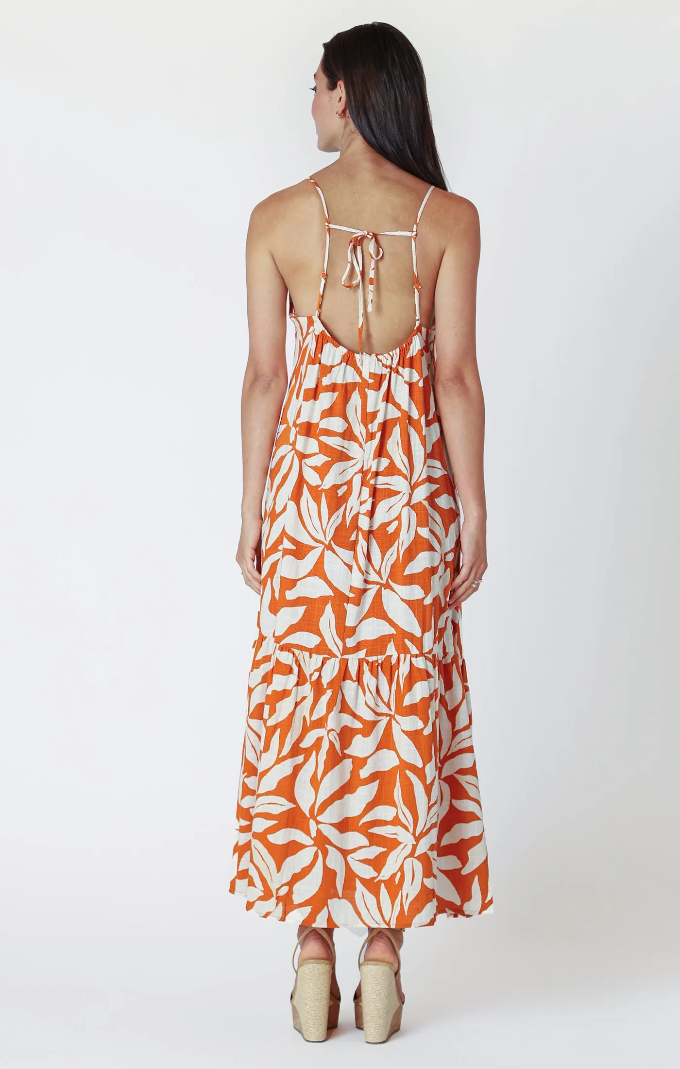 Palm Leaf Maxi Dress
