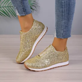 Robyn  Goldene und Silberne Pailletten-Slipper fr Damen