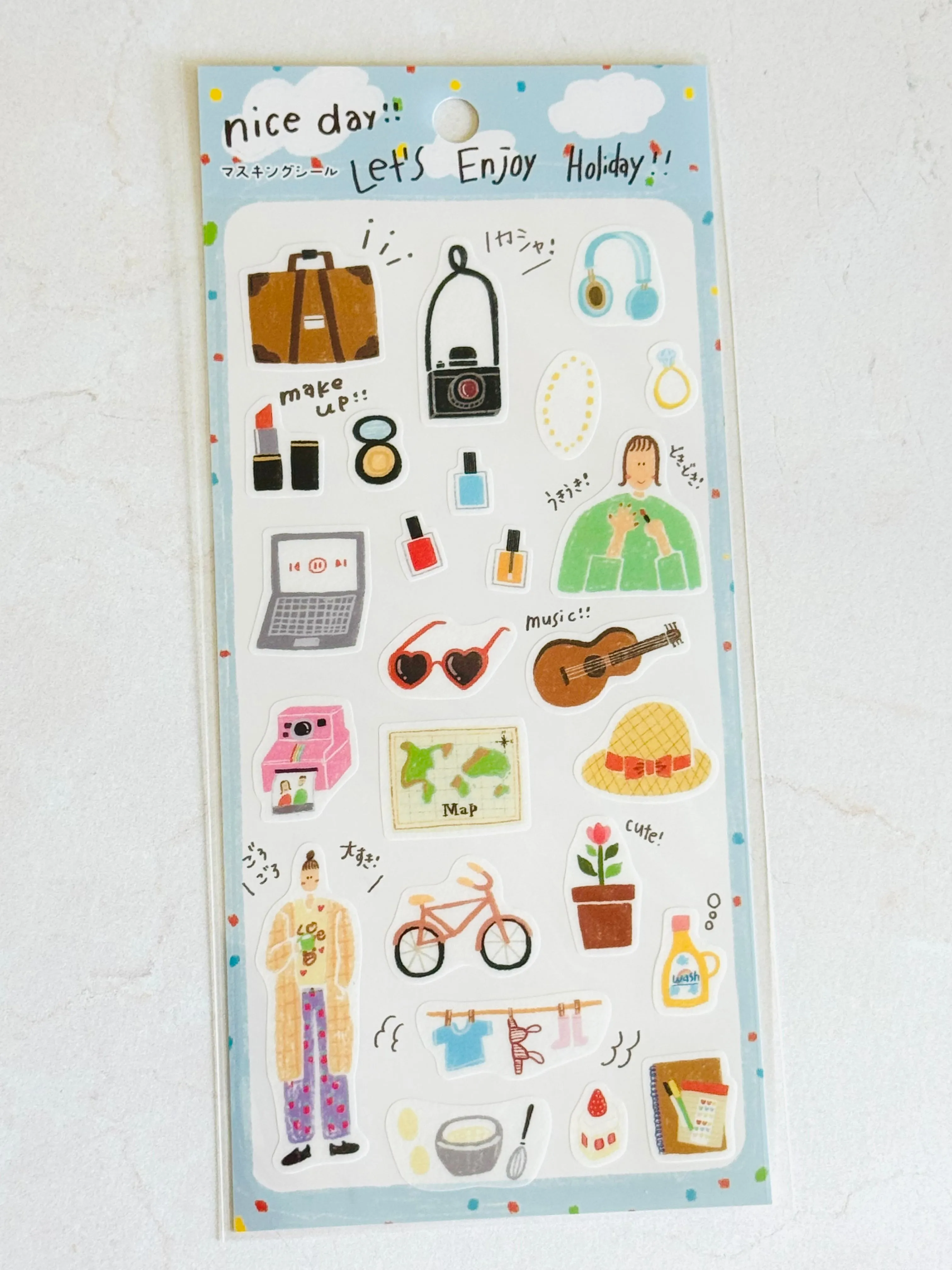 [Tomatomayu] nice day!! Holiday sticker sheet x SAIEN