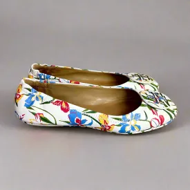Tory Burch floral Mini ballet flat, size 7, LIKE NEW!
